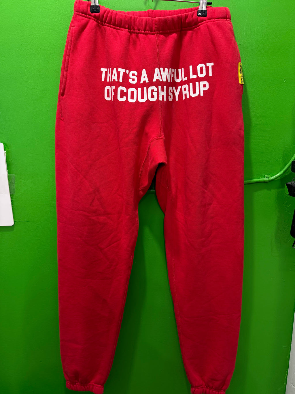Awful lotta cough syrup sweat pants