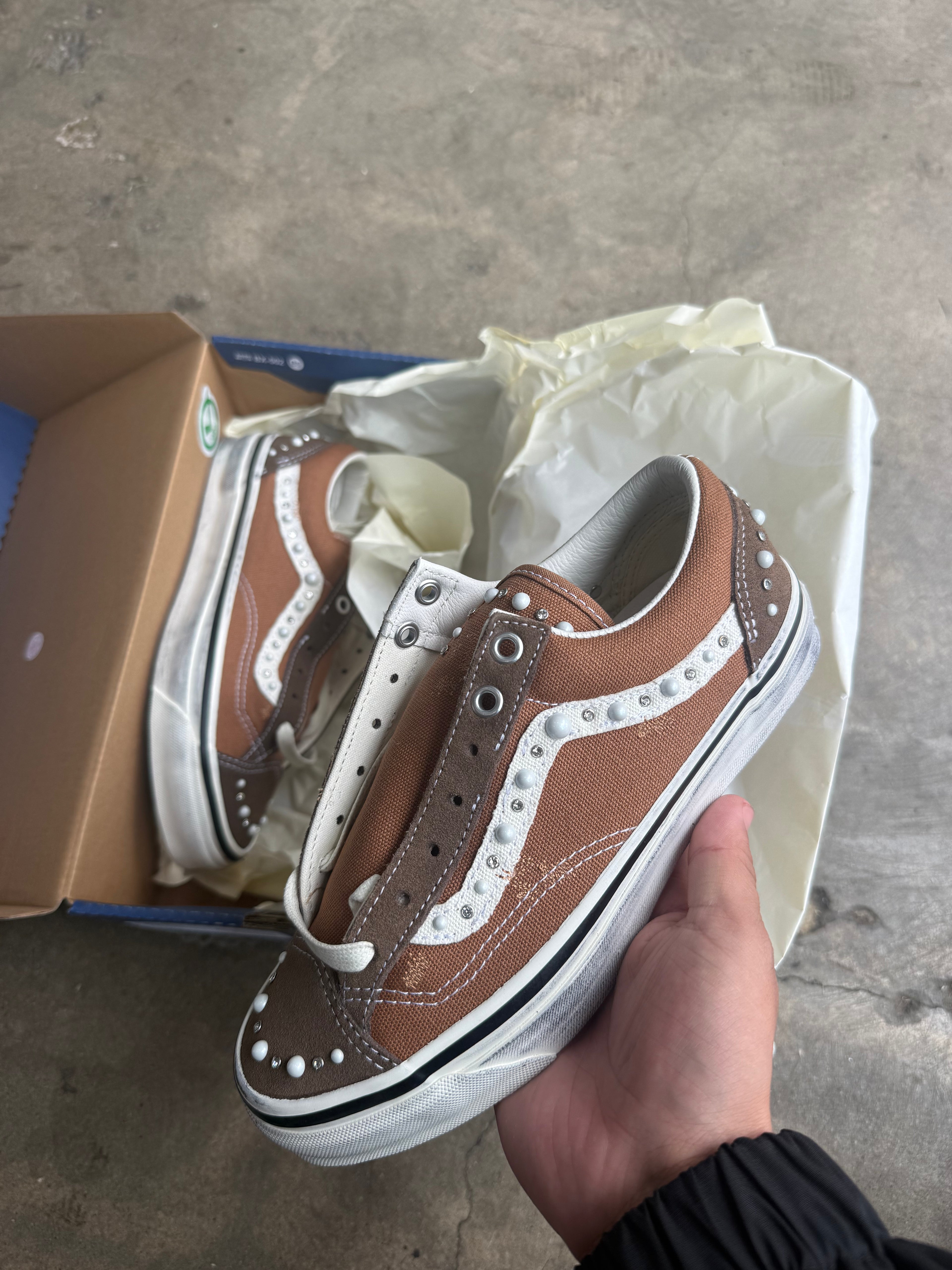 Vans premium skool Pearlized cocoa