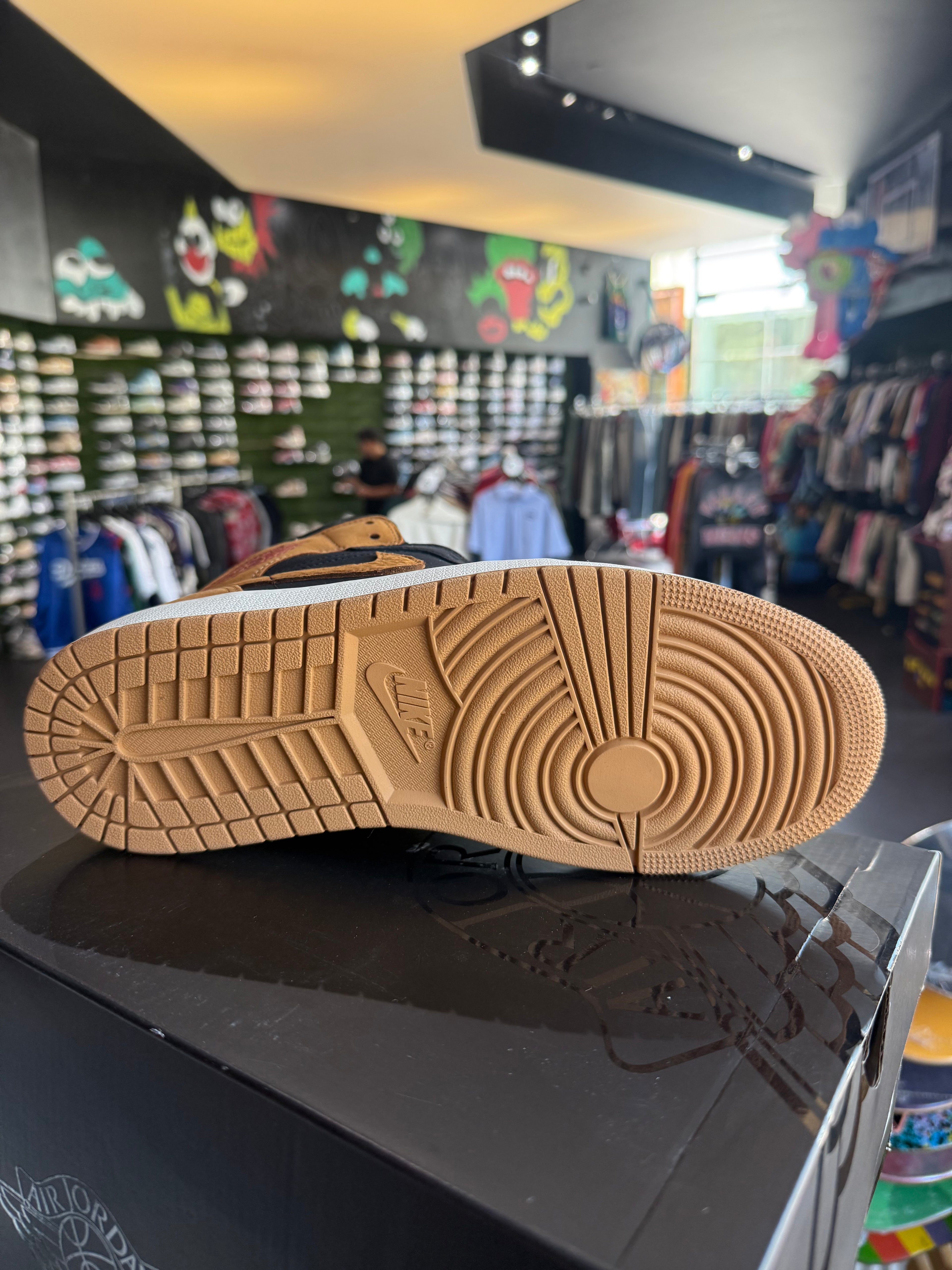 Jordan 1 mid flax