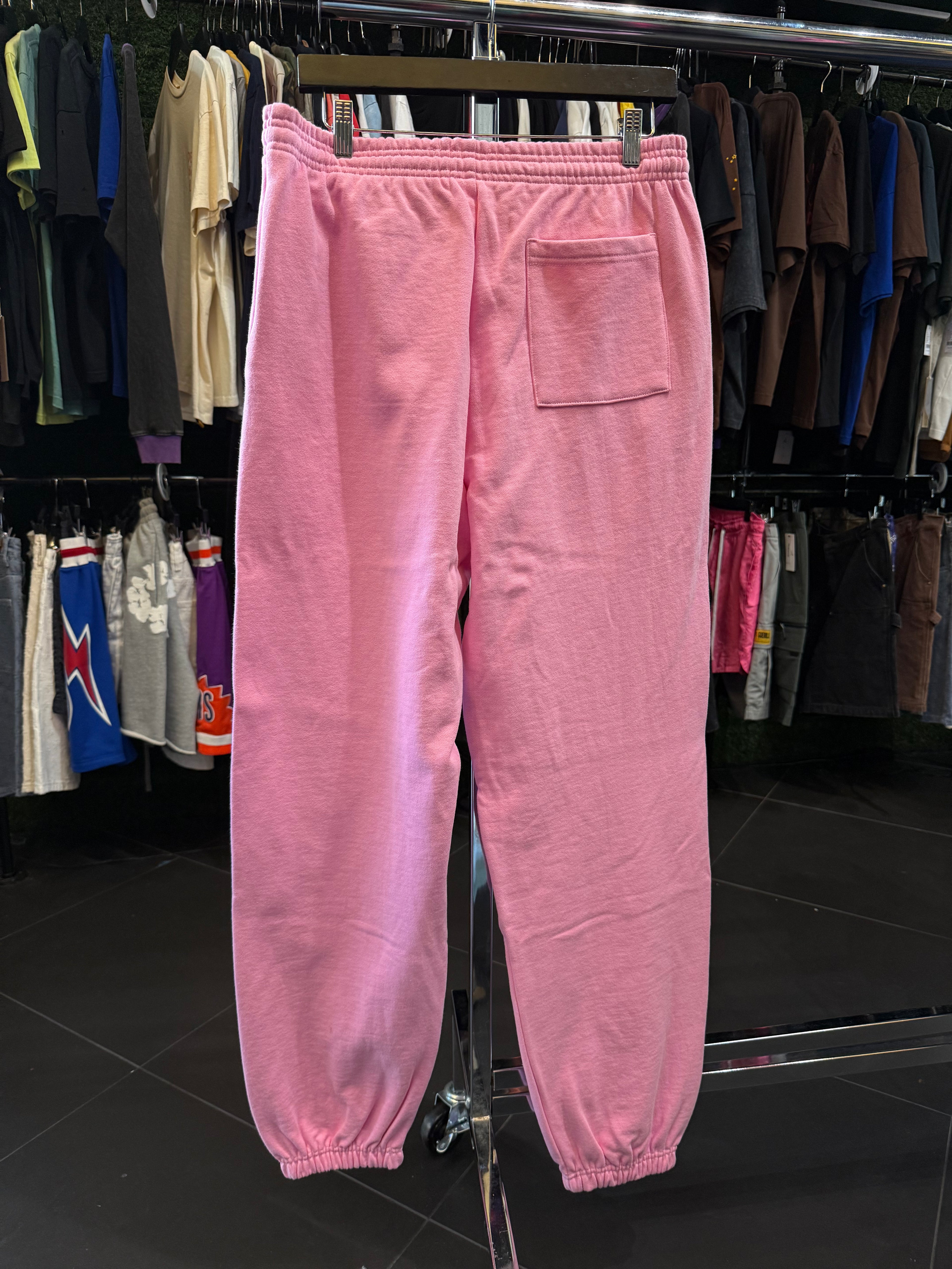 Sp5der pink sweat pants