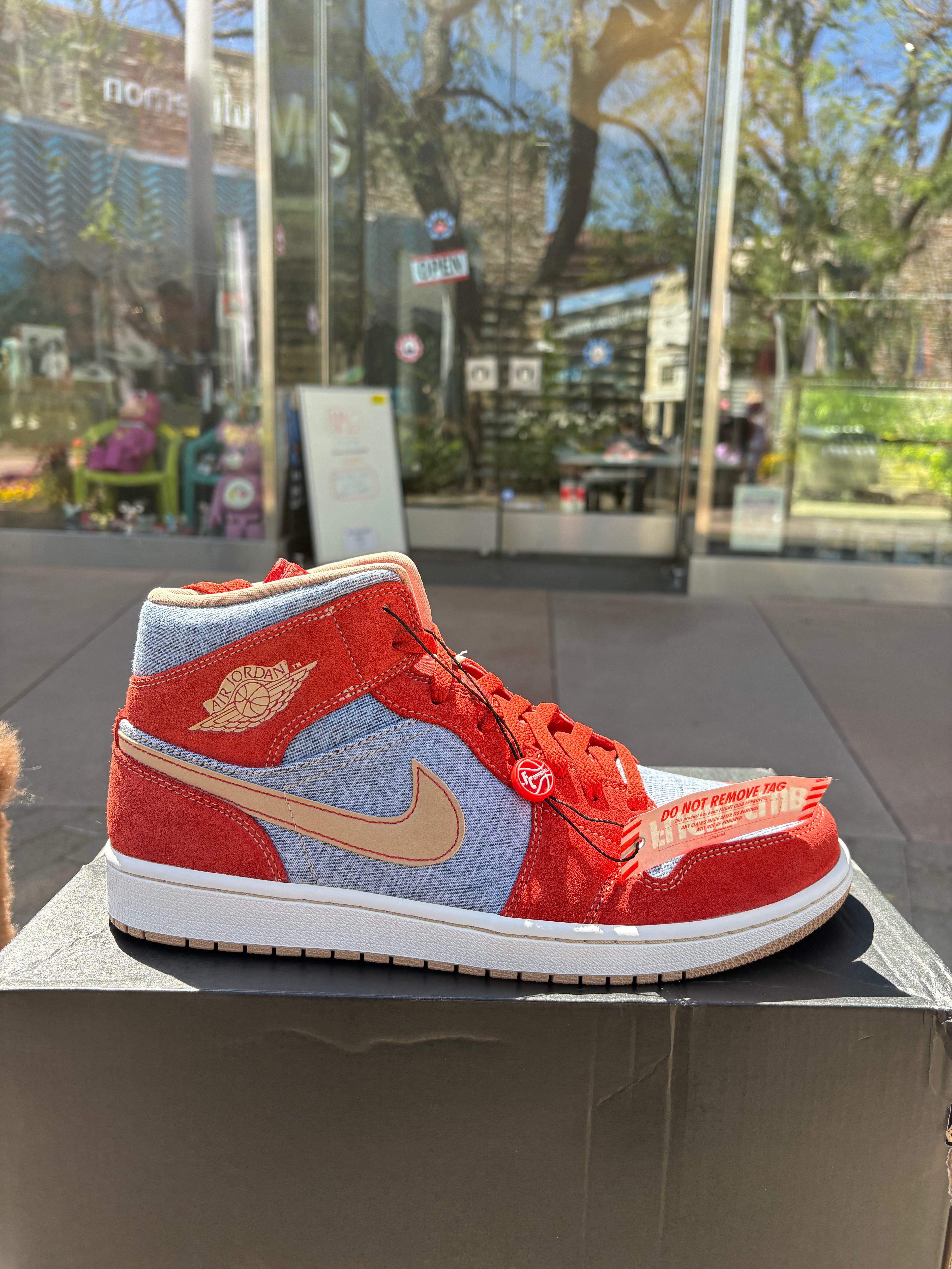 Jordan 1 mid Denim Red